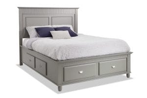 SPENCER GREY QUEEN STORAGE BED - SP450
