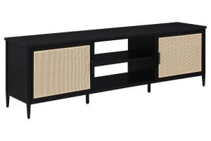 Amherst - 2-Door 70" Metal TV Stand Media Console - Black