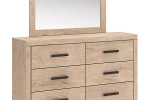 Sanginlane - Tan - Dresser and Mirror
